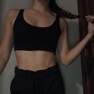 Black crop top